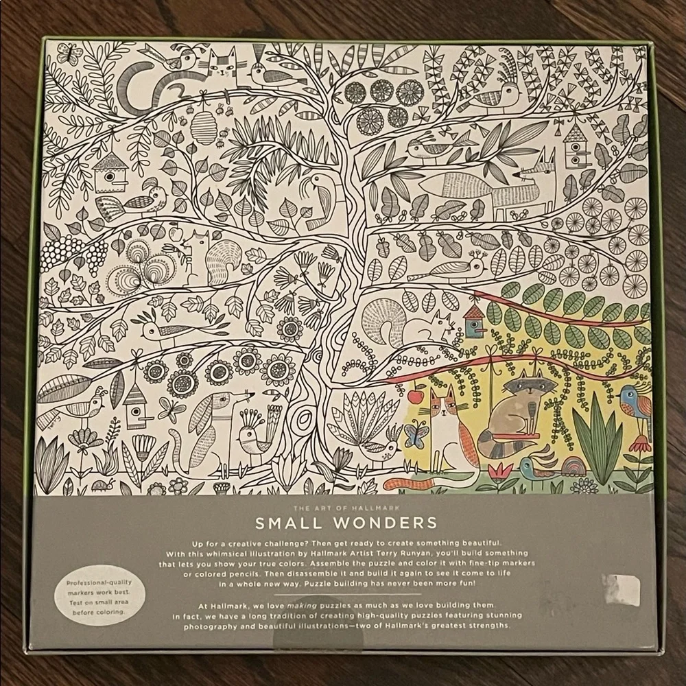NWT Hallmark "Small Wonders" 550 piece colouring puzzle - Picture 2 of 5